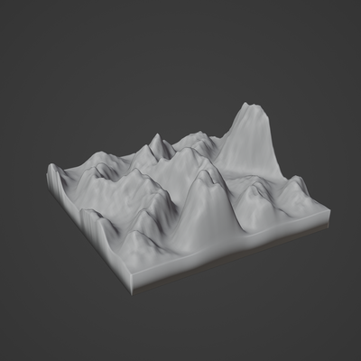 montagna roccia paesaggio calcolo canyon deserto terreno alpino erosione natura ambiente neve primavera sabbia foresta terra 3d print model - Mito3D