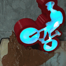 montaña bicicleta leds Arte nombrados ligero color 3d print model - Mito3D