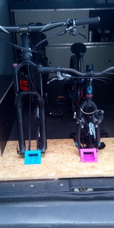 mountain bike mtb bicycle rack 9 x 100 15 110 support vtt cycle axis wheel boost van amenage 3d print model - Mito3D