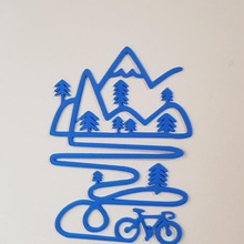 vélo de montagne décoration murale la maison le cycle sticker mural 3d print model - Mito3D