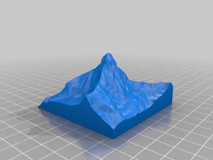 mountain double size without tile 3d print model - Mito3D