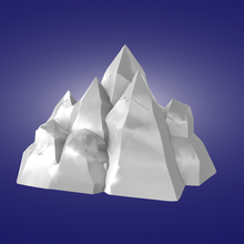 montagna figurina 3d print model - Mito3D