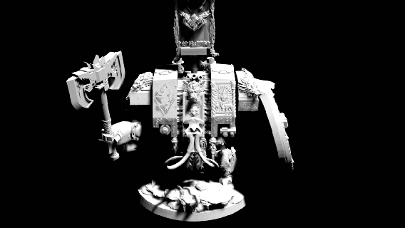 dağ kral Warhammer 40k Uzay deniz denizciler Kurt kurtlar Bjorn savaş gemisi saygıdeğer cinayet dişi kurt adam Wulfen 3d print model - Mito3D