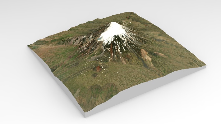 montaña paisaje ararat armenia arquitectura desierto arena duna futurista naturaleza apenzell terreno valle colina tierras altas glaciar magma exterior 3d print model - Mito3D