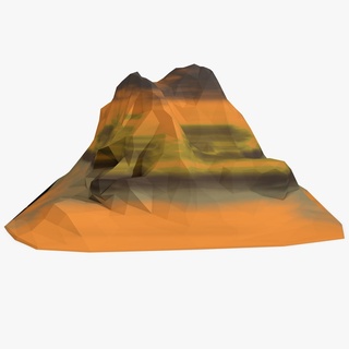 mountain low poly nature mountains landscape geometric forest blue snow trees adventure sunset polygon camping wild geometry triangles sky tree 3d print model - Mito3D