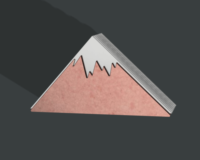 montanha guardanapo suporte montanha guardanapo suporte guardanapo suporte montanha 3d print model - Mito3D