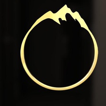 montagna anello gioielli ragazza viaggio jewerly regalo 3d print model - Mito3D