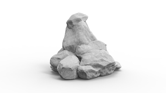 mountain rocks mont de rochers 3d print model - Mito3D