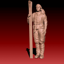 mountain soldier military chile chilean war weapons shots 3d print model - Mito3D