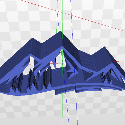 mountains scenery rockies 3D print model - Mito3D