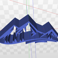 dağlar manzara Rockies 3d print model - Mito3D