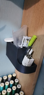 mounted desk tidy desk tidy  3d print model - Mito3D