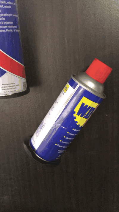 montiert magnete clip to organisieren my farbe wd 40 werkzeuge montieren wd40 reiniger schmiermittel sprühen halter unterstützung super 77 klebstoff lithium fett schneiden öl einstellbar frühling geladen drucken ort 3d print model - Mito3D