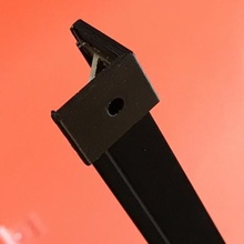 support de montage bande led en aluminium 45 degrés canal outil clip 3d print model - Mito3D