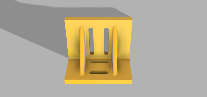 montagem suporte reforçando costelas torres colchetes vértice 3d print model - Mito3D