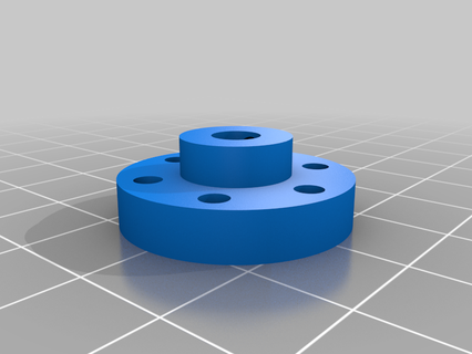 mounting hub - remix grabcad toy game accessories 3d print model - Mito3D