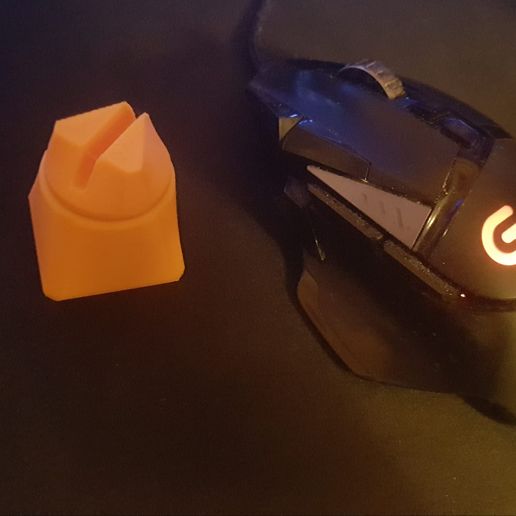 mouse rota ratón rebotar lista cable soporte 3D print model - Mito3D