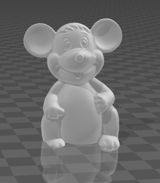 mouse figure scanning 3D print model - Mito3D