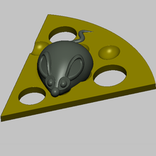 mouse stl obj 3d print model - Mito3D