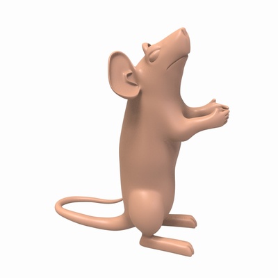 rato multi purpose suporte caneta tabela escrivaninha animal jogos ativos brinquedo 3d print model - Mito3D