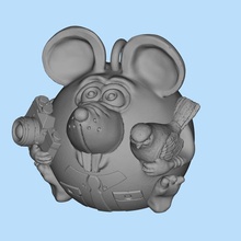 mouse fotógrafo jogo brinquedo 3d print model - Mito3D