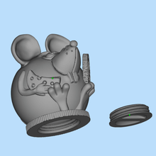 rato piggy bank jogo brinquedo mealheiro mouse 3d print model - Mito3D