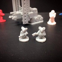 mouse pookah fringers 18mm scale game 3d print model - Mito3D