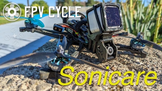 mousefpv sonicare accessories drone fpv fpvcycle gopro mount r c vehicles 3d print model - Mito3D