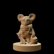 Mouseling ladrao 18mm escala jogo tabuleiro jogos fantasia miniatura miniaturas rato interpretação papéis rpg guerra viajante táticas brinquedo 3d print model - Mito3D