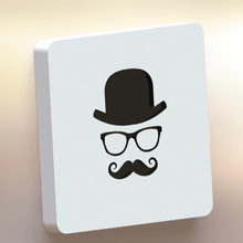 moustache jeu visage anneau porte-clés donné art jeux personne 3d print model - Mito3D
