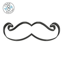 moustache - father day cookie cutter fondant polymer clay gadget stamp drill dad hat shirt tie pastry 3d print model - Mito3D