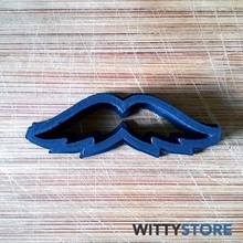 baffi n1 - cookie cutter strumento wittystore i movember 3d print model - Mito3D