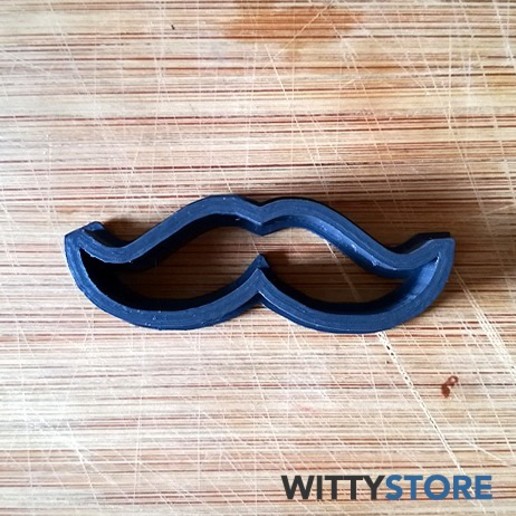 Schnurrbärte n3 - cookie-cutter verschiedene Küche cutter baffi bigotes november stl wittystore movember cookie 3D print model - Mito3D