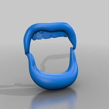 mouth art signs logos 3d print model - Mito3D