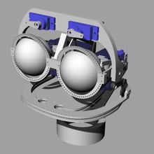 mouth eye brow mechanics adaptable game model robots servo robotics rasperry pi puppet head animatronic 3d print model - Mito3D