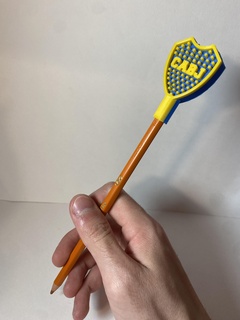 bouche crayon ornement football crayons 3d print model - Mito3D