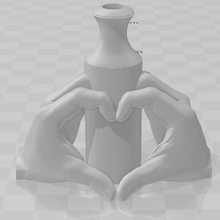 embouchure chicha mains cœur mode cachimba yxzcube buse extrudeuse emoji embout narguilé 3d print model - Mito3D