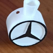 mouthpiece shisha mercedes amg cachimba art bong nozzles grants adapter 3d print model - Mito3D