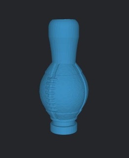 boquilla vaperefill boca vape vader rugby 16x16x34 mm fácil impresión extrusor sitio vaper 3d print model - Mito3D
