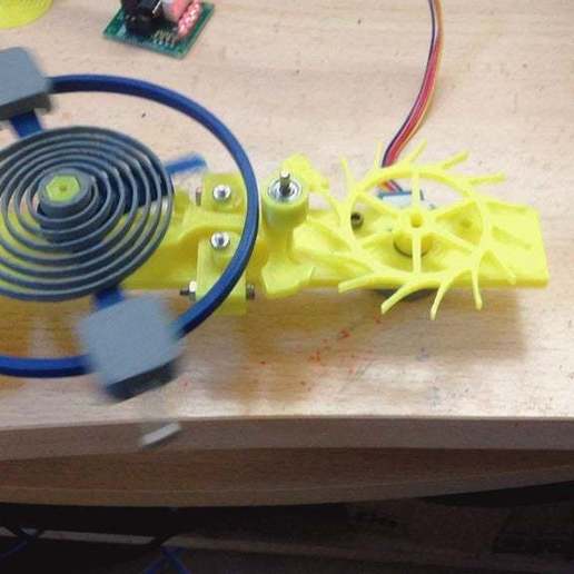 mouvement echappement-horloge jeu jouets mécaniques horloge- echappement de l'horloge 3D print model - Mito3D