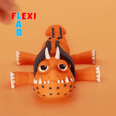 mobile monstre dragon ailes flexi laboratoire cerf volant flexy grandiose piano articulé jouets enfants agiter facile to impression multicolore prêt 3d print model - Mito3D