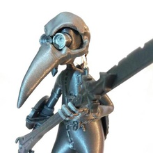 7 film 9 art d'oiseaux neuf le robot crâne steampunk stitchpunk stylet 3d print model - Mito3D