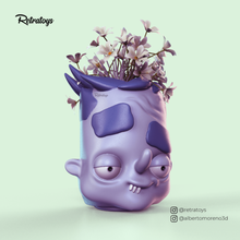 moville pot fleur plante pop figure caricatures 90s jouets décoration 3d print model - Mito3D