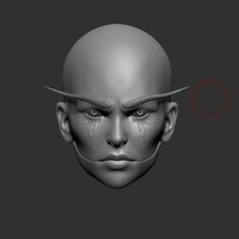 Moviente mandíbula banshee máscara dama Krampus demonio 3d print model - Mito3D