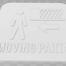 moving parts signage art signs logos sign 3d print model - Mito3D