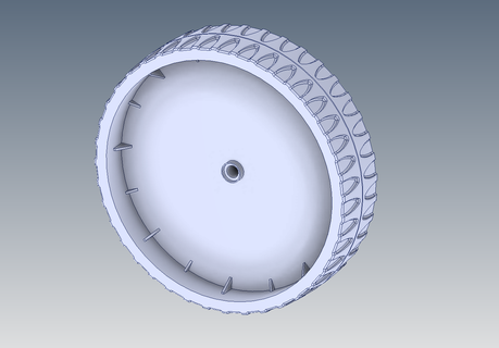 falciatrice ruota prato 3d print model - Mito3D