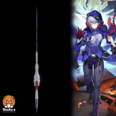 espada hsr honkai estrela trilho xianzhou feixão jiaoqiu mihoyo videogame cosplay acessório 3d print model - Mito3D