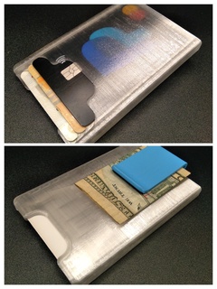 Portafoglio Moz tpu portafoglio 4 carte i soldi clip acciaio 3d stampato regalo scatola 3d print model - Mito3D