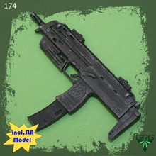mp7a1 h&k - scale 1 4 gun rifle grg replica guns 3d print model - Mito3D