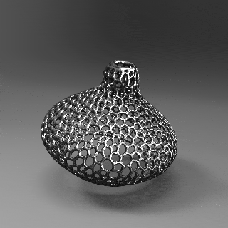 mpara Voronoi luminária Sinsoporte cabeceira arte lampara esculpir escultura dise designe luz paramétrico generativo 3d print model - Mito3D